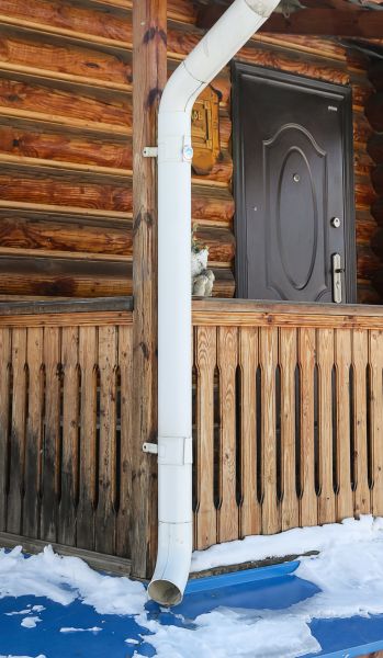 Porch Downspout Installation in Grosse Pointe